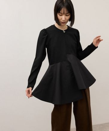 WEB限定】・【定番】フリルペプラムロングスリーブカットソー | [公式 