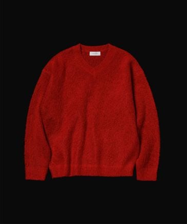 モヘアミックス オーバーサイズ Vネックニット | [公式]ADAM ET