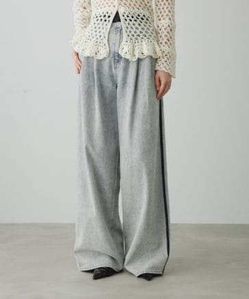 EMOELLE】ドレスデニムパンツ | [公式]ADAM ET ROPE'（アダムエロペ）通販