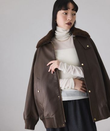 シンセティックレザーフライトジャケット | [公式]ADAM ET ROPE