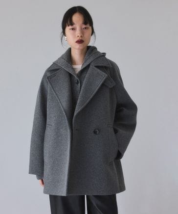 ADAM ET ROPE 新品未使用　ウールポンディングミドルコート ウールボンディングミドルコート｜ADAM ET ROPE' FEMME アダム エ ロペ