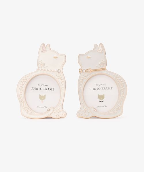 Afternoon Tea うさぎ 猫型フォトフレーム セットアフタヌーンティー キャットダイカットペアフォトフレーム | [公式]Afternoon Tea