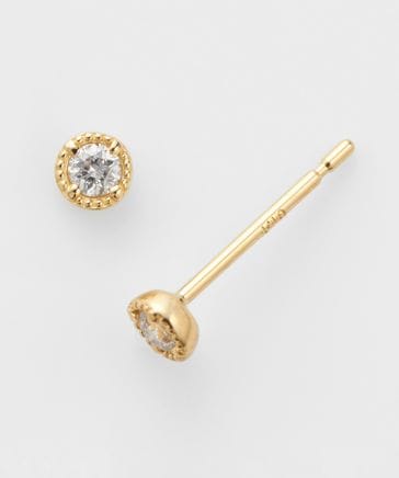 【アガット】K18 スタッドピアス K18ダイヤモンドピアス（0.1ct）｜ピアス｜アガット 公式
