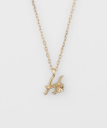 WEB限定》イニシャルH／K10ダイヤモンドネックレス 10233123428