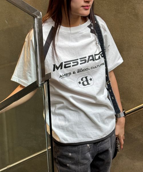 【UNISEX】AMES WORLDWIDE/メッセージラグラン T ライトグレー L ユニインナー ALAND エーランド 111570 韓国通販 ドットエスティ 【UNISEX】AMES WORLDWIDE/メッセージラグラン T ライトグレー L ユニインナー ALAND エーランド 111570 韓国通販 ドットエスティ