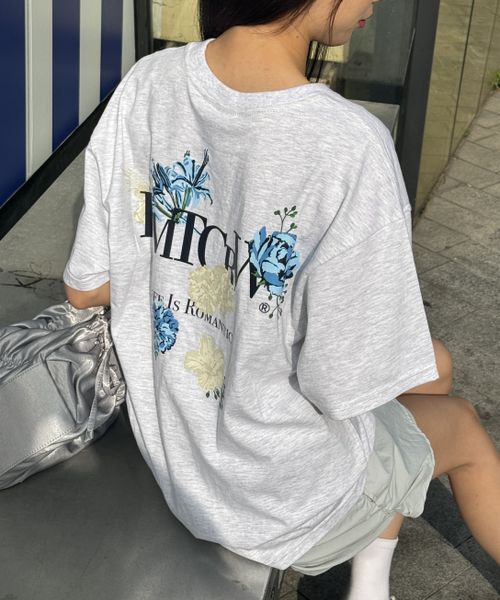 【UNISEX】ROMANTIC CROWN/バックポイントフラワーT ライトグレー M ユニインナー ALAND エーランド 116680 韓国通販 ドットエスティ 【UNISEX】ROMANTIC CROWN/バックポイントフラワーT ライトグレー M ユニインナー ALAND エーランド 116680 韓国通販 ドットエスティ