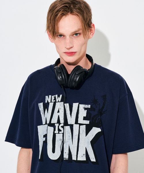 【UNISEX】SLOW ACID/WAVE FUNK T ネイビー M ユニインナー ALAND エーランド 118246 韓国通販 ドットエスティ 【UNISEX】SLOW ACID/WAVE FUNK T ネイビー M ユニインナー ALAND エーランド 118246 韓国通販 ドットエスティ