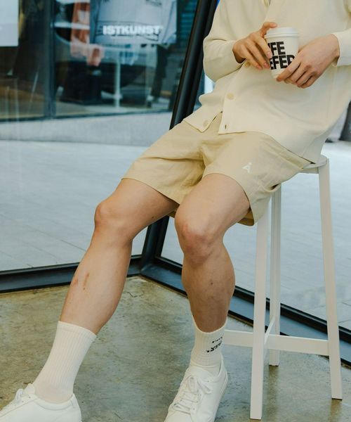 【UNISEX】ALAND/ワイドシャカパンツ ベージュ M ALグッズ ALAND エーランド 121002 韓国通販 ドットエスティ 【UNISEX】ALAND/ワイドシャカパンツ ベージュ M ALグッズ ALAND エーランド 121002 韓国通販 ドットエスティ