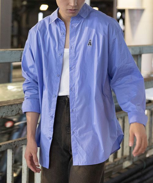 【UNISEX】ALAND/Aロゴワッペンロングスリーブシャツ ライトブルー S ALグッズ ALAND エーランド 145003 韓国通販 ドットエスティ 【UNISEX】ALAND/Aロゴワッペンロングスリーブシャツ ライトブルー S ALグッズ ALAND エーランド 145003 韓国通販 ドットエスティ