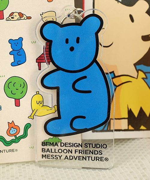 BALLOON FRIENDS/BA BEARキーリング クリア 生活雑貨3 ALAND エーランド 168842 韓国通販 ドットエスティ BALLOON FRIENDS/BA BEARキーリング クリア 生活雑貨3 ALAND エーランド 168842 韓国通販 ドットエスティ