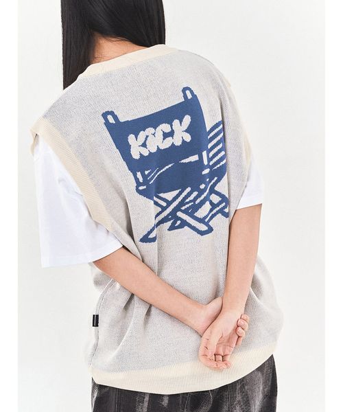 【UNISEX】NASTYKICK／クーリングニットベスト M