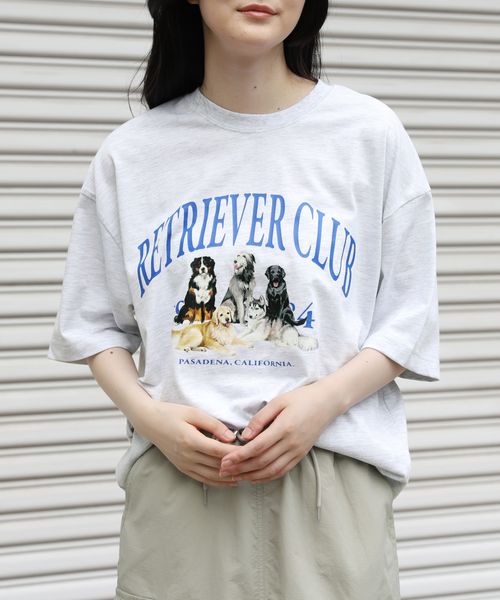 【UNISEX】Retriever Club/FRIENDS Tシャツ ライトグレー M ユニインナー ALAND エーランド 197659 韓国通販 ドットエスティ 【UNISEX】Retriever Club/FRIENDS Tシャツ ライトグレー M ユニインナー ALAND エーランド 197659 韓国通販 ドットエスティ