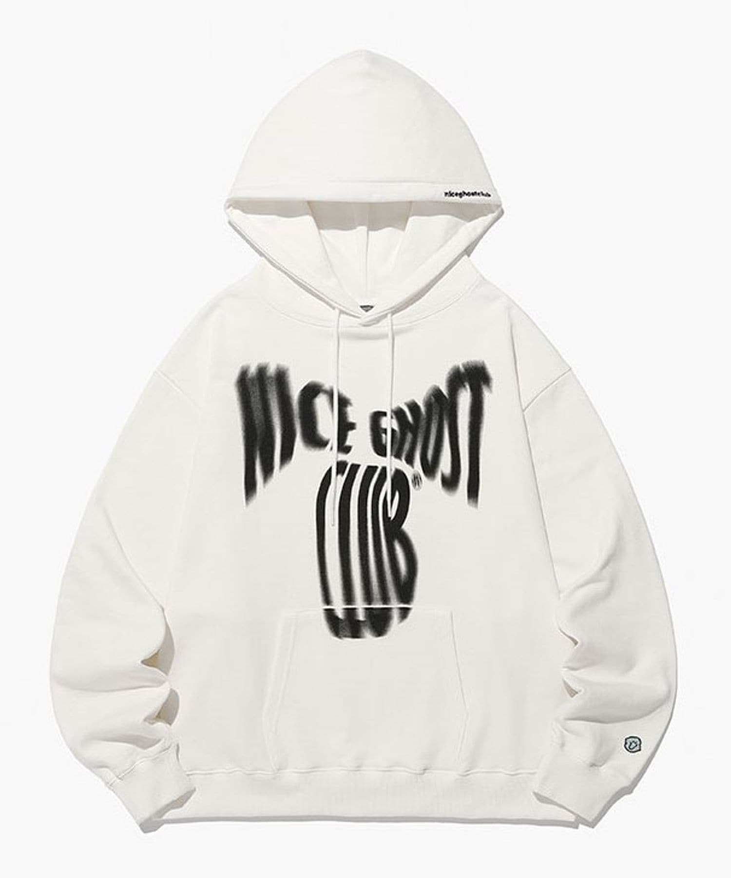 【UNISEX】niceghostclub／スクリームロゴフーディー(ウラケ