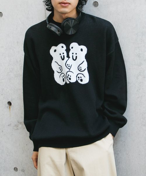 UNISEX】niceghostclub／BEAR KNIT | [公式]エーランド（ALAND）通販