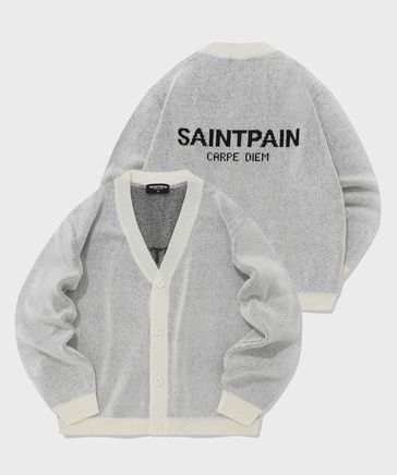 【UNISEX】SAINTPAIN／LOGO KNITカーディガン | [公式