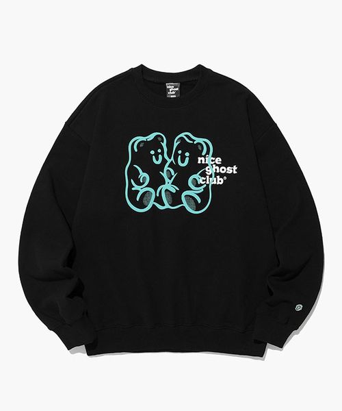 【UNISEX】niceghostclub／グミベアロゴプルオーバー(ウラケ