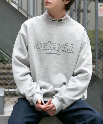 【UNISEX】MAHAGRID／THIRD LOGO プルオーバー（ウラケ