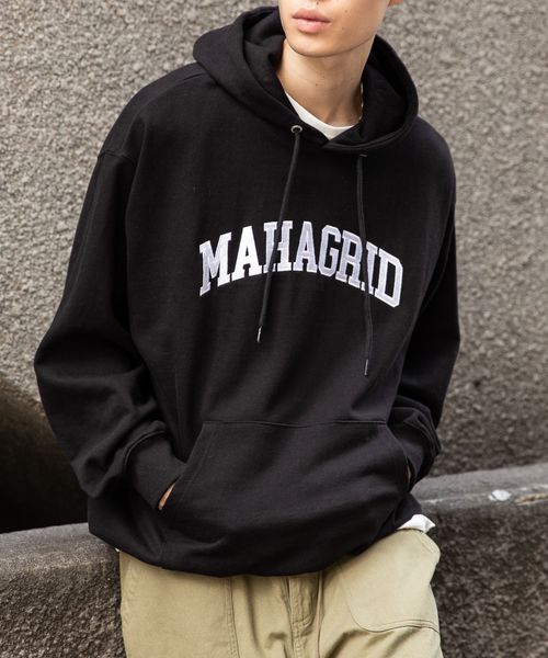 UNISEX】MAHAGRID／VARSITY LOGO フーディー(ウラケ) | [公式