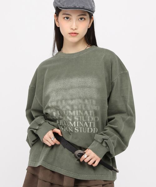 【UNISEX】F. ILLUMINATE/FADEロングスリーブ カーキ L メンズインナー ALAND エーランド 248819 韓国通販 ドットエスティ 【UNISEX】F. ILLUMINATE/FADEロングスリーブ カーキ L メンズインナー ALAND エーランド 248819 韓国通販 ドットエスティ
