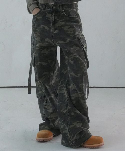 AVANDRESS/リボンワイドカーゴパンツ グリーン S ウィメンズボトムス ALAND エーランド 282794 韓国通販 ドットエスティ AVANDRESS/リボンワイドカーゴパンツ グリーン S ウィメンズボトムス ALAND エーランド 282794 韓国通販 ドットエスティ