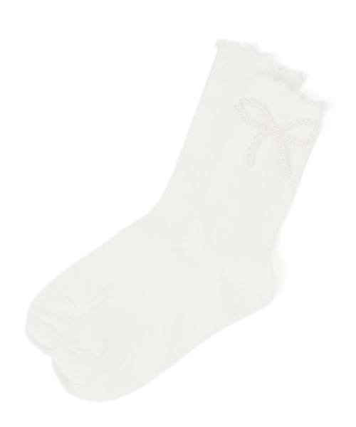 ANGEL SOCKS/1273パールリボンソックス ライトグレー FREE ウィメンズグッズ ALAND エーランド 296814 韓国通販 ドットエスティ ANGEL SOCKS/1273パールリボンソックス ライトグレー FREE ウィメンズグッズ ALAND エーランド 296814 韓国通販 ドットエスティ