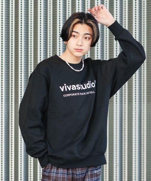 UNISEX】vivastudio／OGN LOGO CREWNECKプルオーバー(裏起毛) | [公式