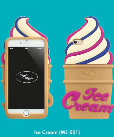 WIGGLE WIGGLE／シリコンケース・アイスクリーム（iPhone6/6S/7/8対応）