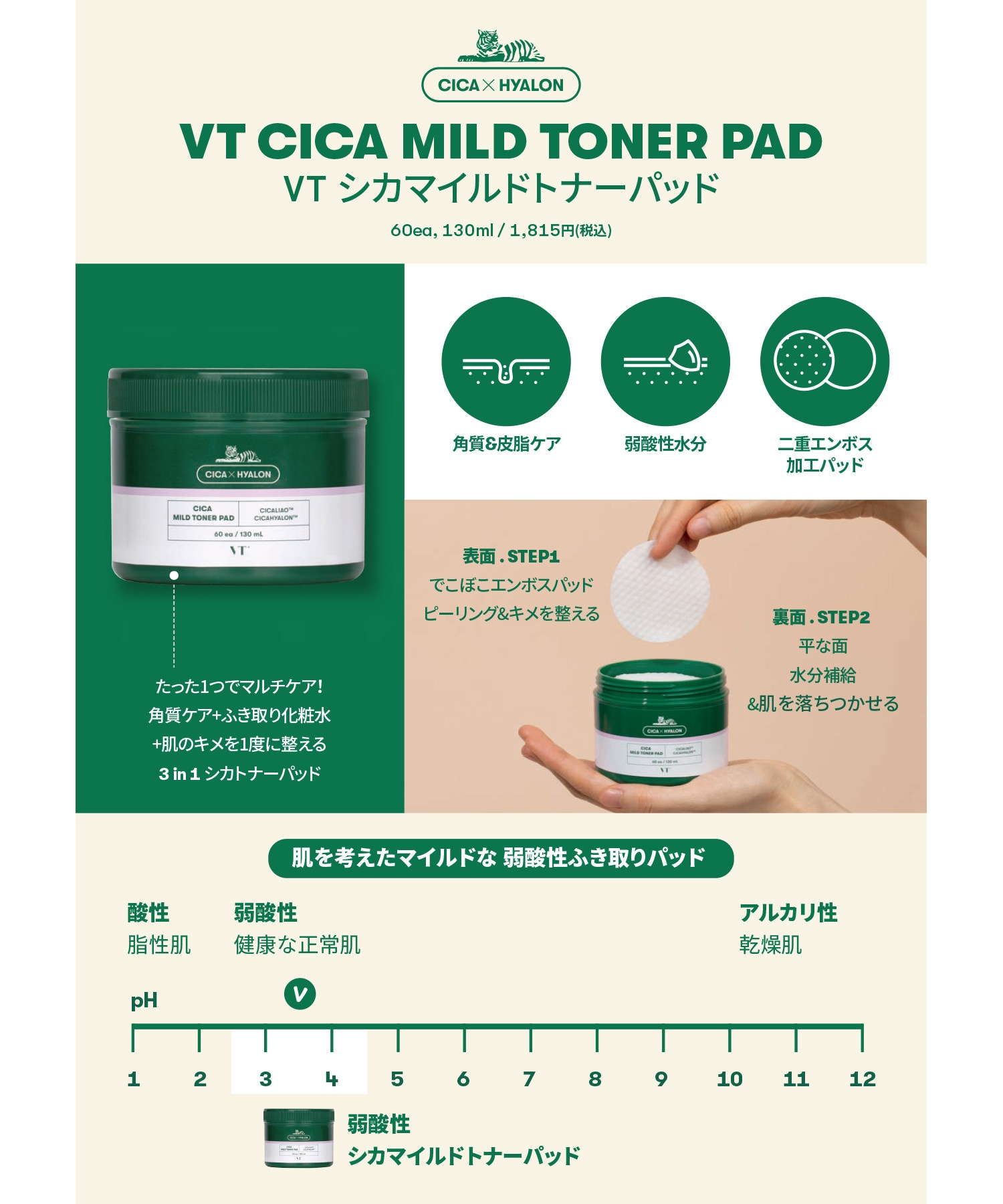 新品未使用 VT CICAクリーム CICAトナーパット