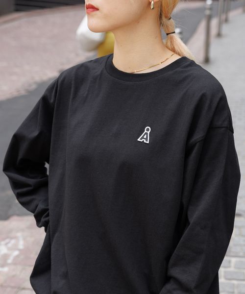 新色追加【UNISEX】ALAND／ワッペンロゴ長袖Tシャツ | [公式