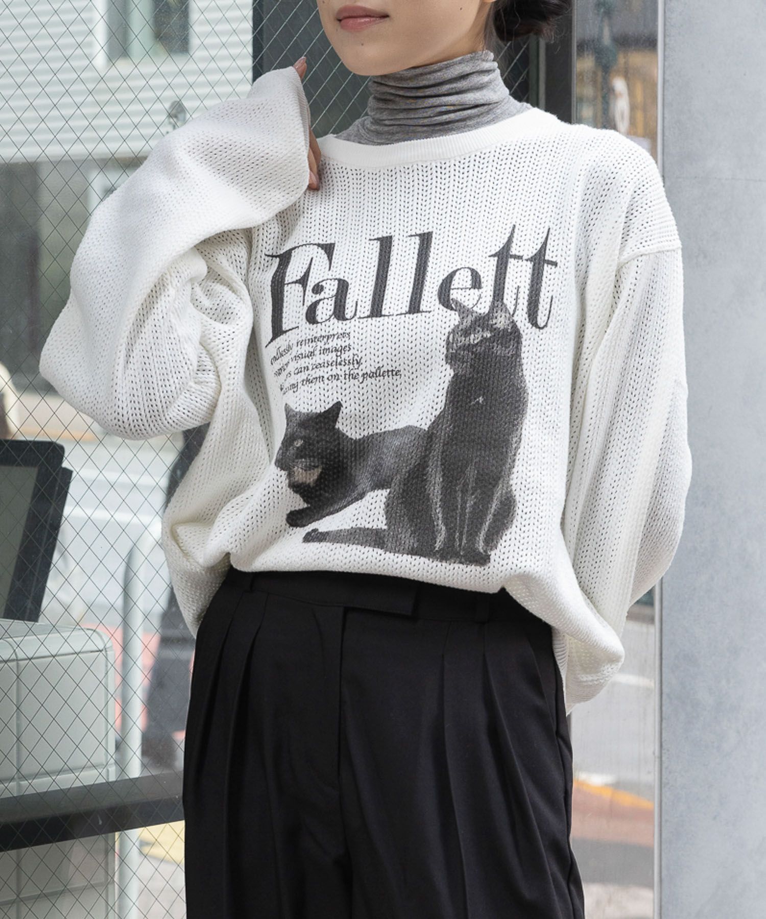 UNISEX】FALLETT／Deux Nero ニット 2984069-