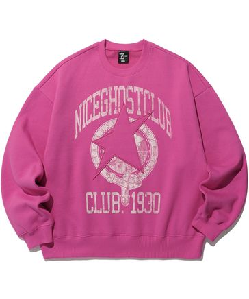 UNISEX】niceghostclub／スターエンブレム プルオーバー（裏起毛