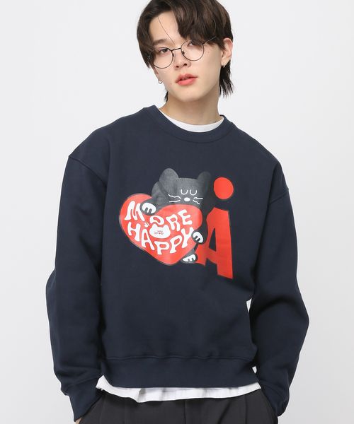 【UNISEX】Romane×ALAND/MOGRYプルオーバー(裏起毛) ネイビー M ALグッズ ALAND エーランド 321994 韓国通販 ドットエスティ 【UNISEX】Romane×ALAND/MOGRYプルオーバー(裏起毛) ネイビー M ALグッズ ALAND エーランド 321994 韓国通販 ドットエスティ