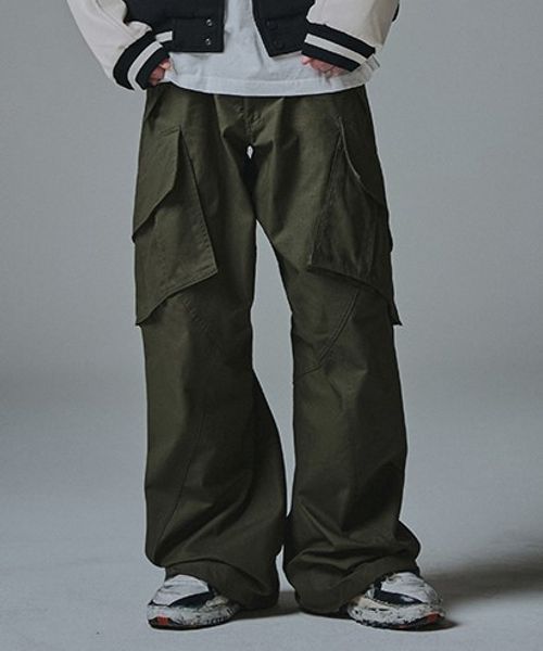 【UNISEX】NOT4NERD/フレアカーゴパンツ カーキ L ユニボトムス ALAND エーランド 326583 韓国通販 ドットエスティ 【UNISEX】NOT4NERD/フレアカーゴパンツ カーキ L ユニボトムス ALAND エーランド 326583 韓国通販 ドットエスティ