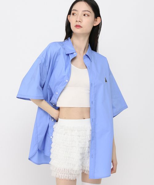 【UNISEX】ALAND/Aロゴ無地半袖シャツ ライトブルー S ALグッズ ALAND エーランド 326607 韓国通販 ドットエスティ 【UNISEX】ALAND/Aロゴ無地半袖シャツ ライトブルー S ALグッズ ALAND エーランド 326607 韓国通販 ドットエスティ