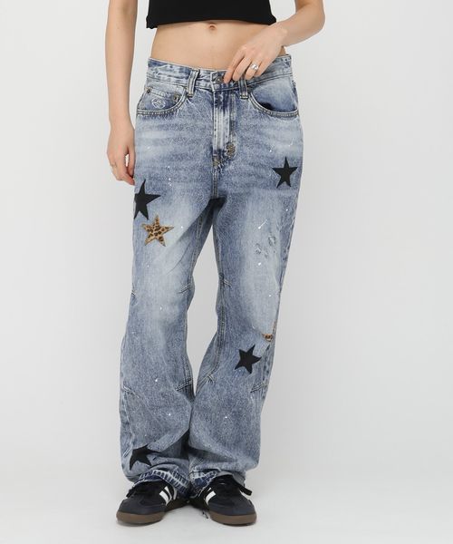 【UNISEX】MAHAGRID/STAR フレアデニム ライトブルー M ユニボトムス ALAND エーランド 327933 韓国通販 ドットエスティ 【UNISEX】MAHAGRID/STAR フレアデニム ライトブルー M ユニボトムス ALAND エーランド 327933 韓国通販 ドットエスティ