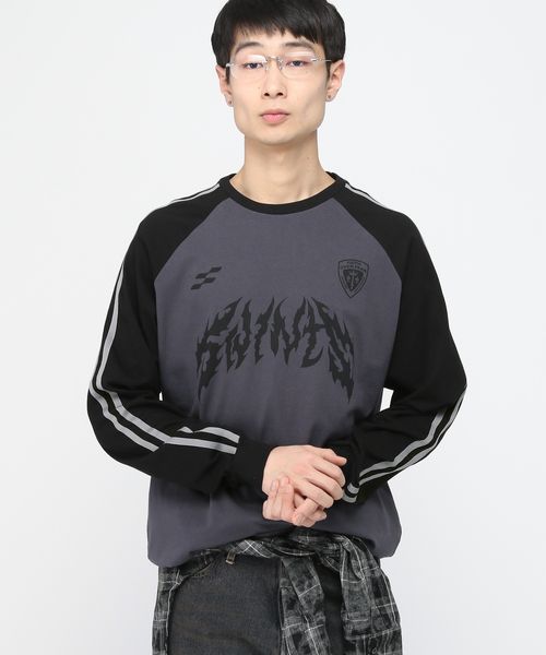 【UNISEX】SAINTPAIN/METALラグランロングスリーブT チャコールグレー L メンズインナー ALAND エーランド 328564 韓国通販 ドットエスティ 【UNISEX】SAINTPAIN/METALラグランロングスリーブT チャコールグレー L メンズインナー ALAND エーランド 328564 韓国通販 ドットエスティ