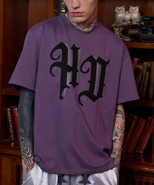 【UNISEX】HOODHOOD/Applique T パープル L ユニインナー ALAND エーランド 450650 韓国通販 ドットエスティ 【UNISEX】HOODHOOD/Applique T パープル L ユニインナー ALAND エーランド 450650 韓国通販 ドットエスティ