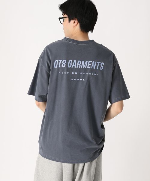 QT8 GARMENTS/Pigment ロゴ T ネイビー M メンズインナー ALAND エーランド 451468 韓国通販 ドットエスティ QT8 GARMENTS/Pigment ロゴ T ネイビー M メンズインナー ALAND エーランド 451468 韓国通販 ドットエスティ