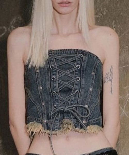 NOT4NERD/Eyelet Corset ライトブルー M ウィメンズインナー ALAND エーランド 451477 韓国通販 ドットエスティ NOT4NERD/Eyelet Corset ライトブルー M ウィメンズインナー ALAND エーランド 451477 韓国通販 ドットエスティ