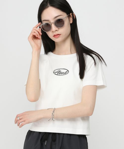 【UNISEX】ALAND/チェーンステッチ半袖T ライトグレー S ALグッズ ALAND エーランド 453138 韓国通販 ドットエスティ 【UNISEX】ALAND/チェーンステッチ半袖T ライトグレー S ALグッズ ALAND エーランド 453138 韓国通販 ドットエスティ