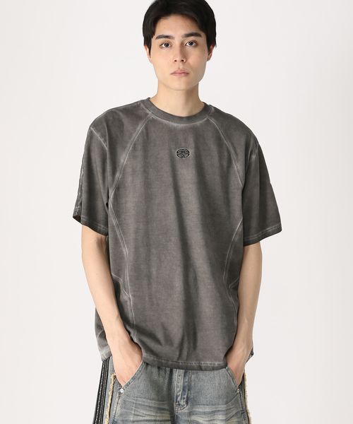 ★KPOPアイドル着用 【UNISEX】MAHAGRID/DYED CURVED T チャコールグレー L ユニインナー ALAND エーランド 455446 韓国通販 ドットエスティ ★KPOPアイドル着用 【UNISEX】MAHAGRID/DYED CURVED T チャコールグレー L ユニインナー ALAND エーランド 455446 韓国通販 ドットエスティ