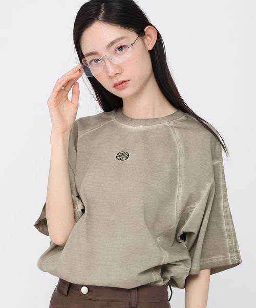 ★KPOPアイドル着用 【UNISEX】MAHAGRID/DYED CURVED T カーキ L ユニインナー ALAND エーランド 455446 韓国通販 ドットエスティ ★KPOPアイドル着用 【UNISEX】MAHAGRID/DYED CURVED T カーキ L ユニインナー ALAND エーランド 455446 韓国通販 ドットエスティ