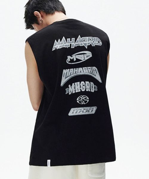 【UNISEX】MAHAGRID/マルチロゴスリーブレス シルバー M ユニインナー ALAND エーランド 455448 韓国通販 ドットエスティ 【UNISEX】MAHAGRID/マルチロゴスリーブレス シルバー M ユニインナー ALAND エーランド 455448 韓国通販 ドットエスティ