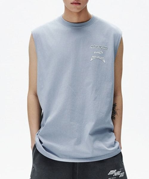 【UNISEX】MAHAGRID/マルチロゴスリーブレス ライトブルー L ユニインナー ALAND エーランド 455448 韓国通販 ドットエスティ 【UNISEX】MAHAGRID/マルチロゴスリーブレス ライトブルー L ユニインナー ALAND エーランド 455448 韓国通販 ドットエスティ
