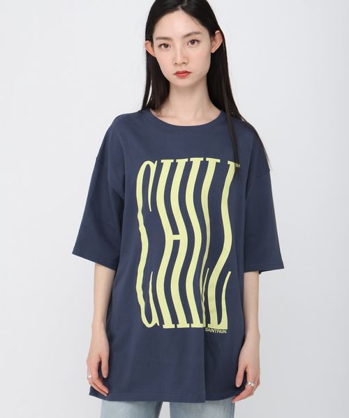 【UNISEX】SAINTPAIN/CHILL TEE ネイビー L メンズインナー ALAND エーランド 459180 韓国通販 ドットエスティ 【UNISEX】SAINTPAIN/CHILL TEE ネイビー L メンズインナー ALAND エーランド 459180 韓国通販 ドットエスティ