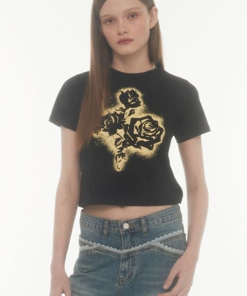 Midnight Move/FL CROP T シルバー FREE ウィメンズインナー ALAND エーランド ミッドナイトムーブ 492096 韓国通販 ドットエスティ Midnight Move/FL CROP T シルバー FREE ウィメンズインナー ALAND エーランド ミッドナイトムーブ 492096 韓国通販 ドットエスティ