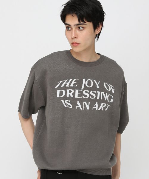 LAND MUSEUM/JOY半袖ニット チャコールグレー FREE メンズインナー ALAND エーランド 494956 韓国通販 ドットエスティ LAND MUSEUM/JOY半袖ニット チャコールグレー FREE メンズインナー ALAND エーランド 494956 韓国通販 ドットエスティ