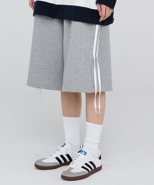 Opening Project/リボンバミューダパンツ グレー S ユニボトムス ALAND エーランド 494984 韓国通販 ドットエスティ Opening Project/リボンバミューダパンツ グレー S ユニボトムス ALAND エーランド 494984 韓国通販 ドットエスティ