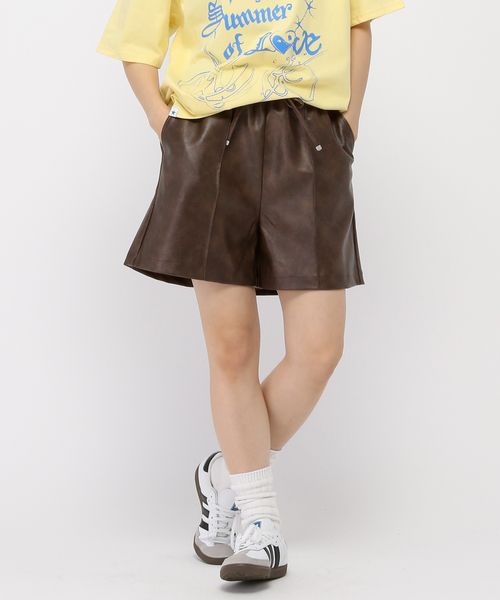 3.3 Field Trip/フェイクレザーリボンショートパンツ ライトベージュ FREE ウィメンズボトムス ALAND エーランド 495027 韓国通販 ドットエスティ 3.3 Field Trip/フェイクレザーリボンショートパンツ ライトベージュ FREE ウィメンズボトムス ALAND エーランド 495027 韓国通販 ドットエスティ