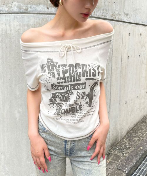 3.3 Field Trip/ロープオフショルT ベージュ FREE ウィメンズインナー ALAND エーランド 495662 韓国通販 ドットエスティ 3.3 Field Trip/ロープオフショルT ベージュ FREE ウィメンズインナー ALAND エーランド 495662 韓国通販 ドットエスティ